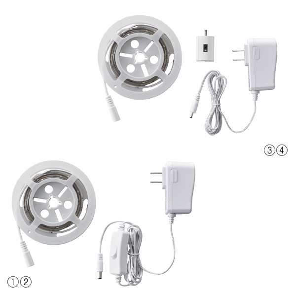 LEDテープライト #haruru 電球色 手動スイッチ式1.2m YHL-120Y