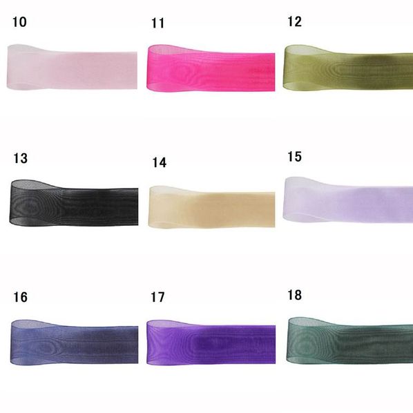 青山リボン オーガンジーネオ 6mm幅×30m  00524-001