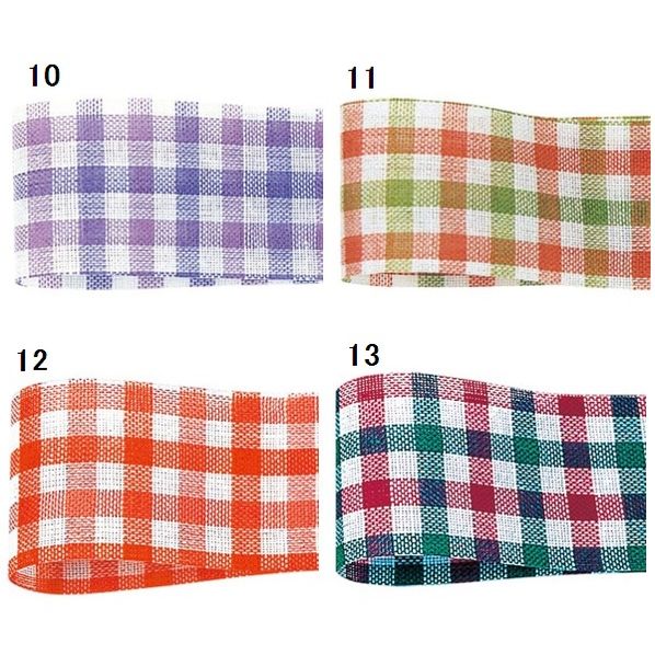 青山リボン キャンディチェック 22mm幅×25m  01445-003