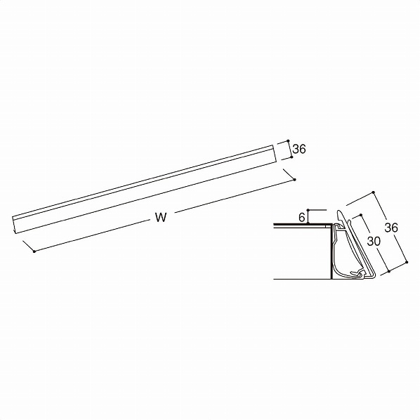 樹脂カードレール 木目調/KZ・KSスチール棚用 樹脂カードレール WL 木目 幅90