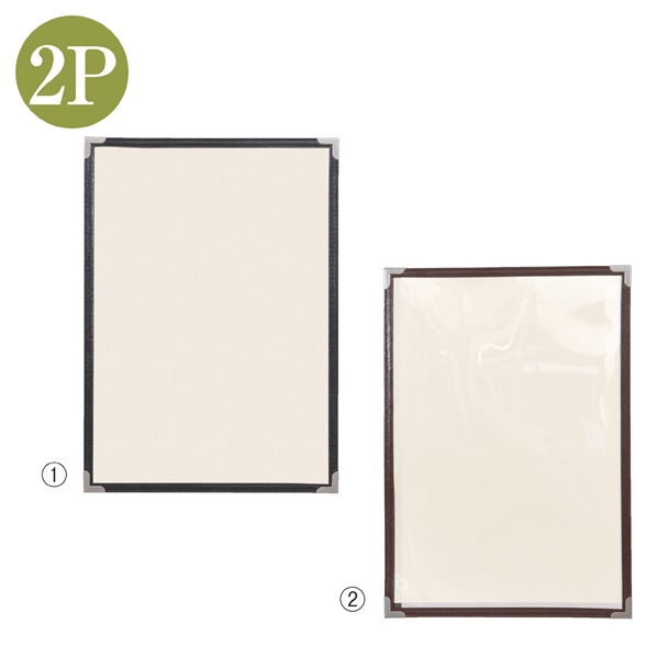 クイックメニューブック A4 2P 黒