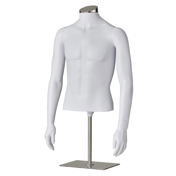 軽量ABS製 紳士腕付き卓上トルソー M〔ストエキオリジナル〕