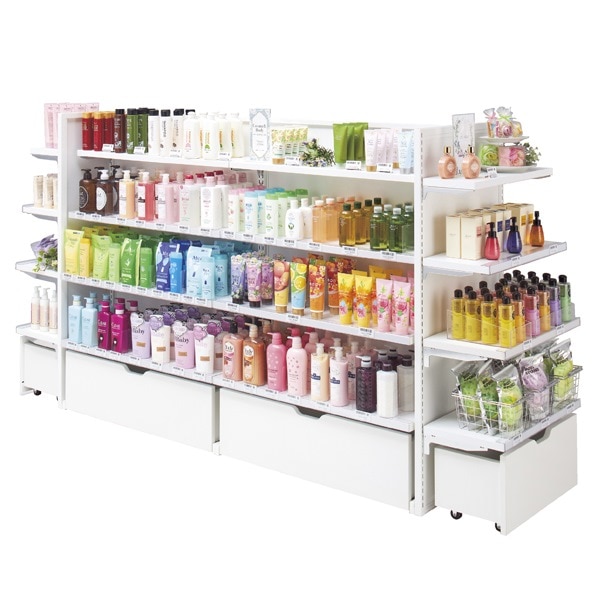 SF90中央両面セミスリム 幅90×高さ135cm ホワイト〔ストエキオリジナル〕 オープンタイプ