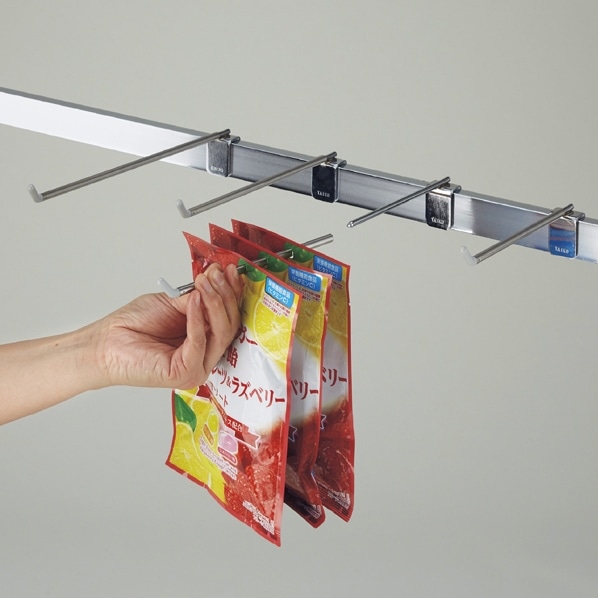 【10本】先入れ先出しフック 長さ16cm