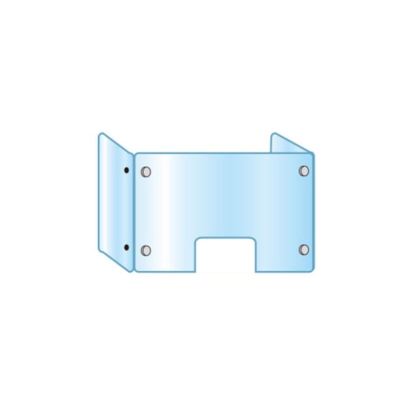 アクリル三面パーティション 幅90×高さ60cm パーテーション アクリル三面パーティション幅90高さ60奥行30cm窓付1台