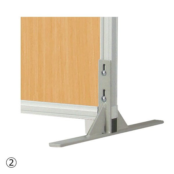 弘益 安定脚 抗ウイルスパーティション専用オプション パーテーション 片脚タイプ 1個