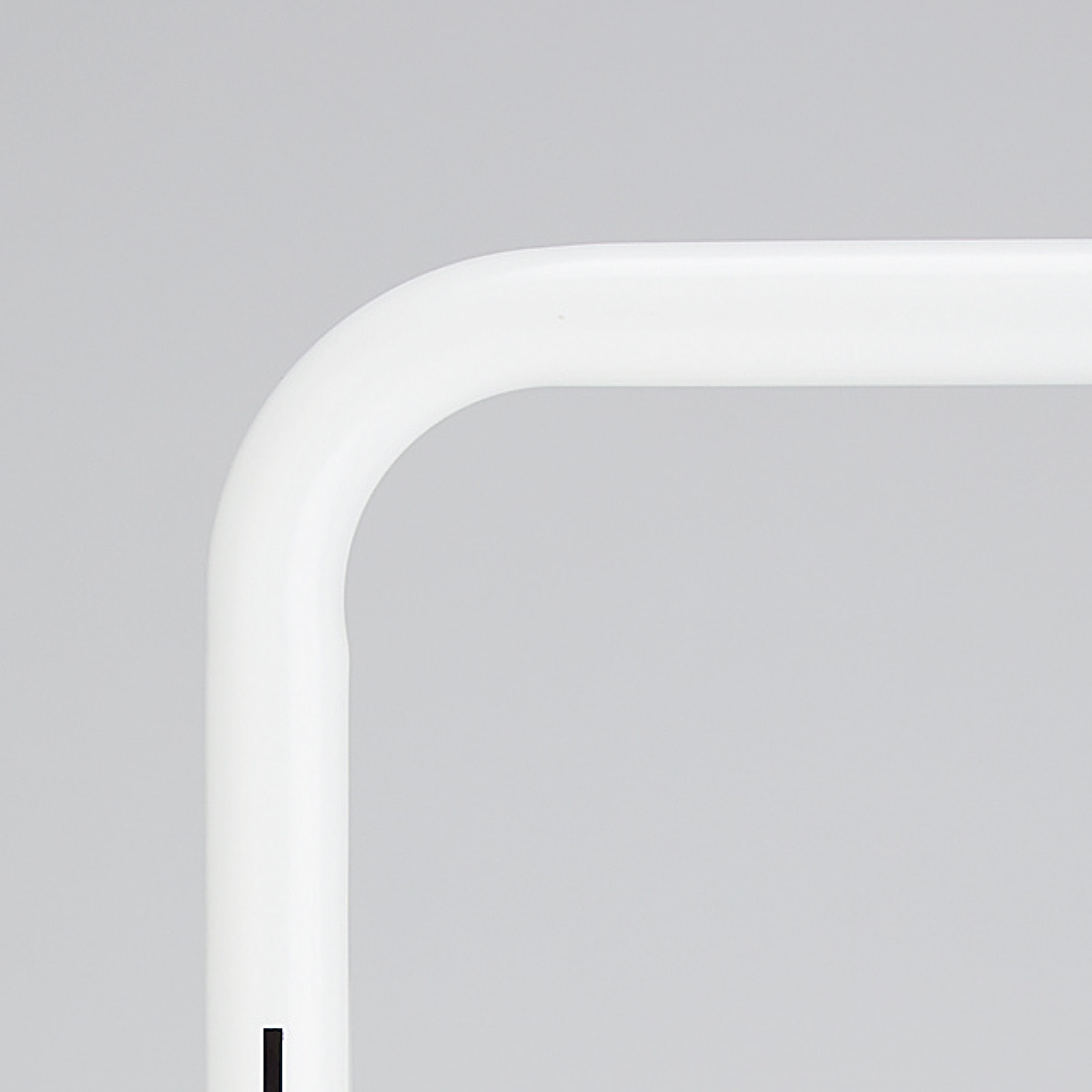 Rパイプエンドフレーム ホワイト／SF中央両面タイプ高さ135cm用〔ストエキオリジナル〕 幅60cm