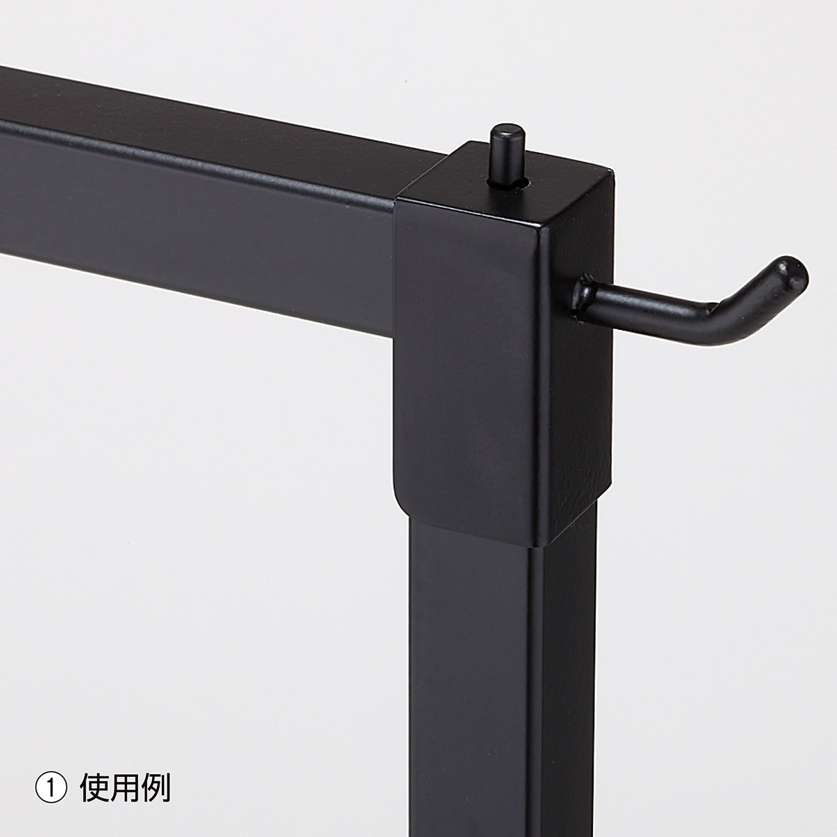 インハング角パイプ専用1点フック〔ストエキオリジナル〕 ホワイト