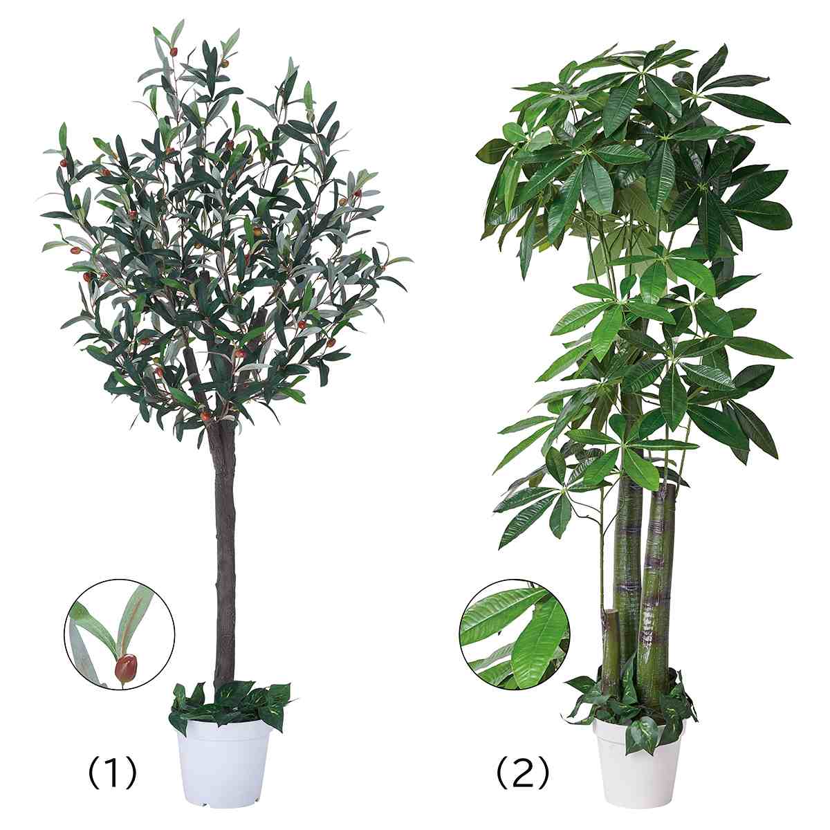 人工樹木 高さ180cm〔ストエキオリジナル〕 オリーブ