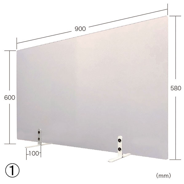 透明パネル 幅90×高さ60cm 窓無し
