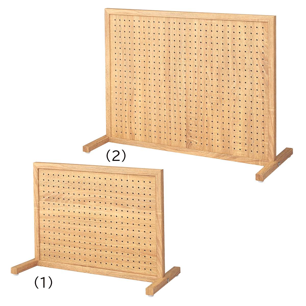 卓上両面有孔パネルスタンド ラスティック柄〔ストエキオリジナル〕 幅60×高さ45cmタイプ