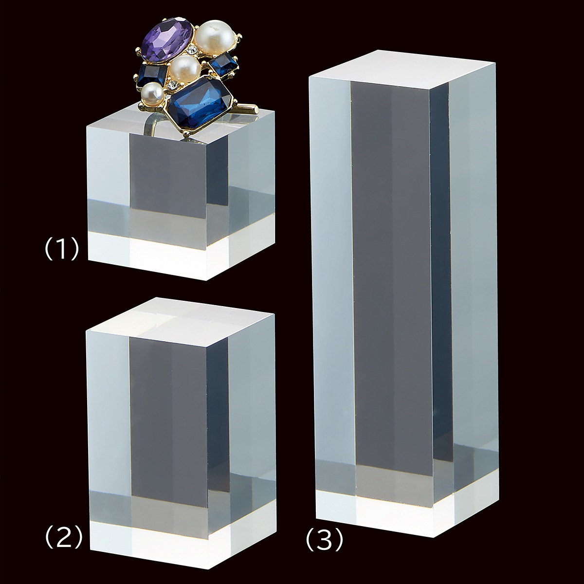 アクリル角柱 3cm角 高さ3cm