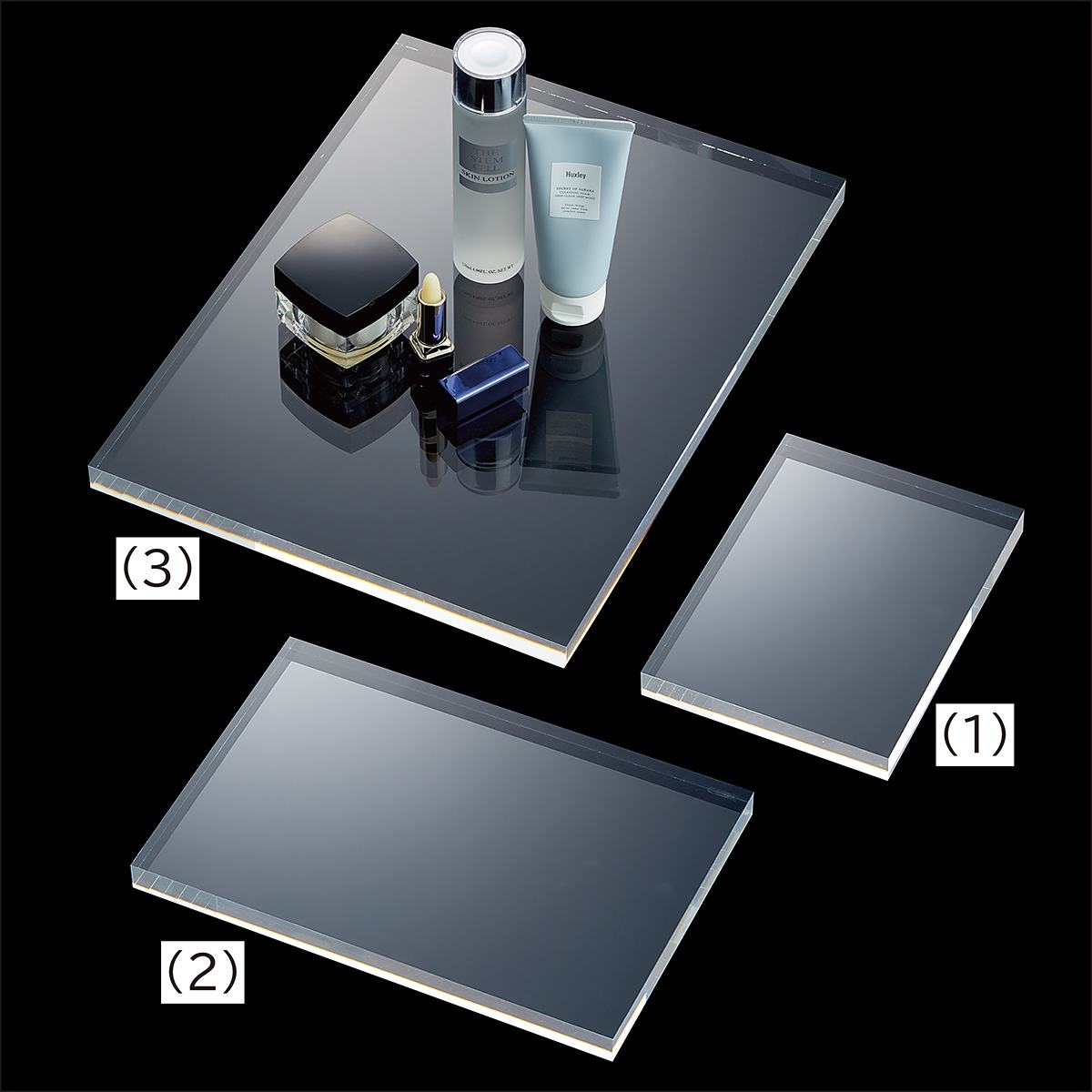 アクリル厚板ステージ 長方形 幅20×奥行15cm