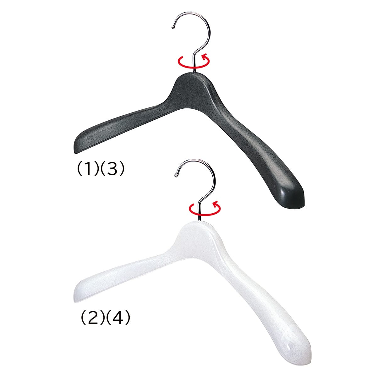 発泡ハンガー 幅41cm 白