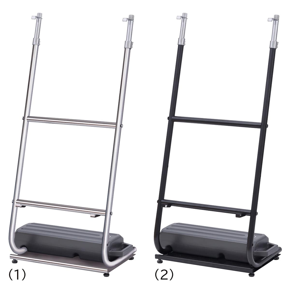 省スペースパネルスタンド 傾斜タイプ クローム