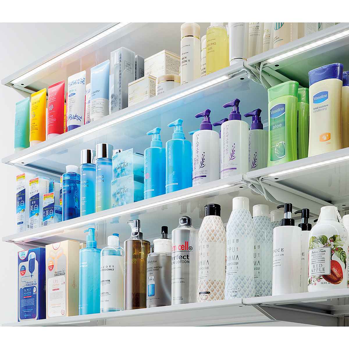 スーパーフラット棚下照明 両側コード連結タイプ 幅60cm用 昼光色