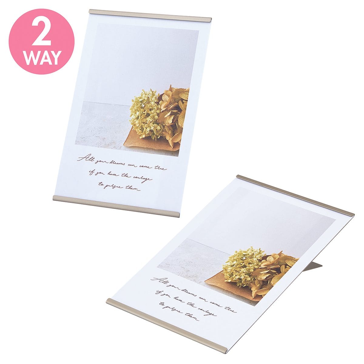 (1)A6 使用例 ※斜めに差し込むと片面仕様になります。