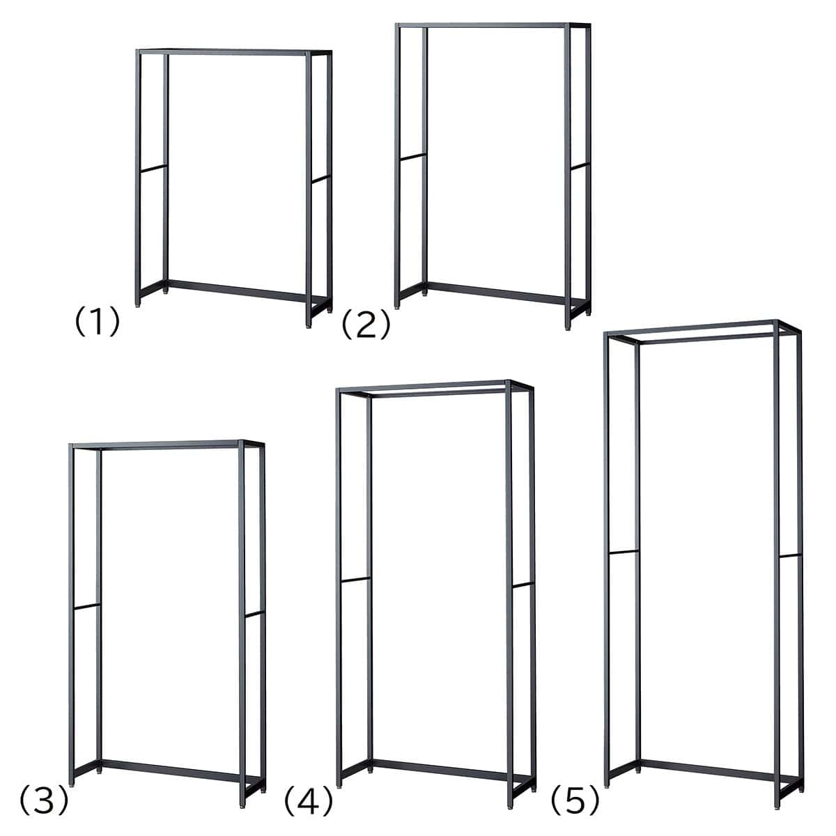ラテラル・ロコ 幅90cm グレー 奥行35cm 本体〔ストエキオリジナル〕 高さ135cm