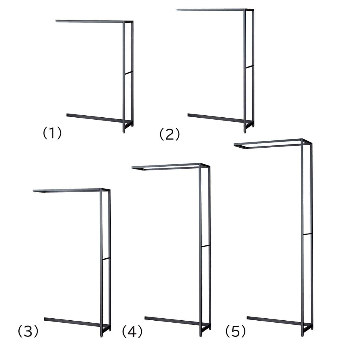 ラテラル・ロコ 幅90cm グレー 奥行35cm 連結〔ストエキオリジナル〕 高さ135cm