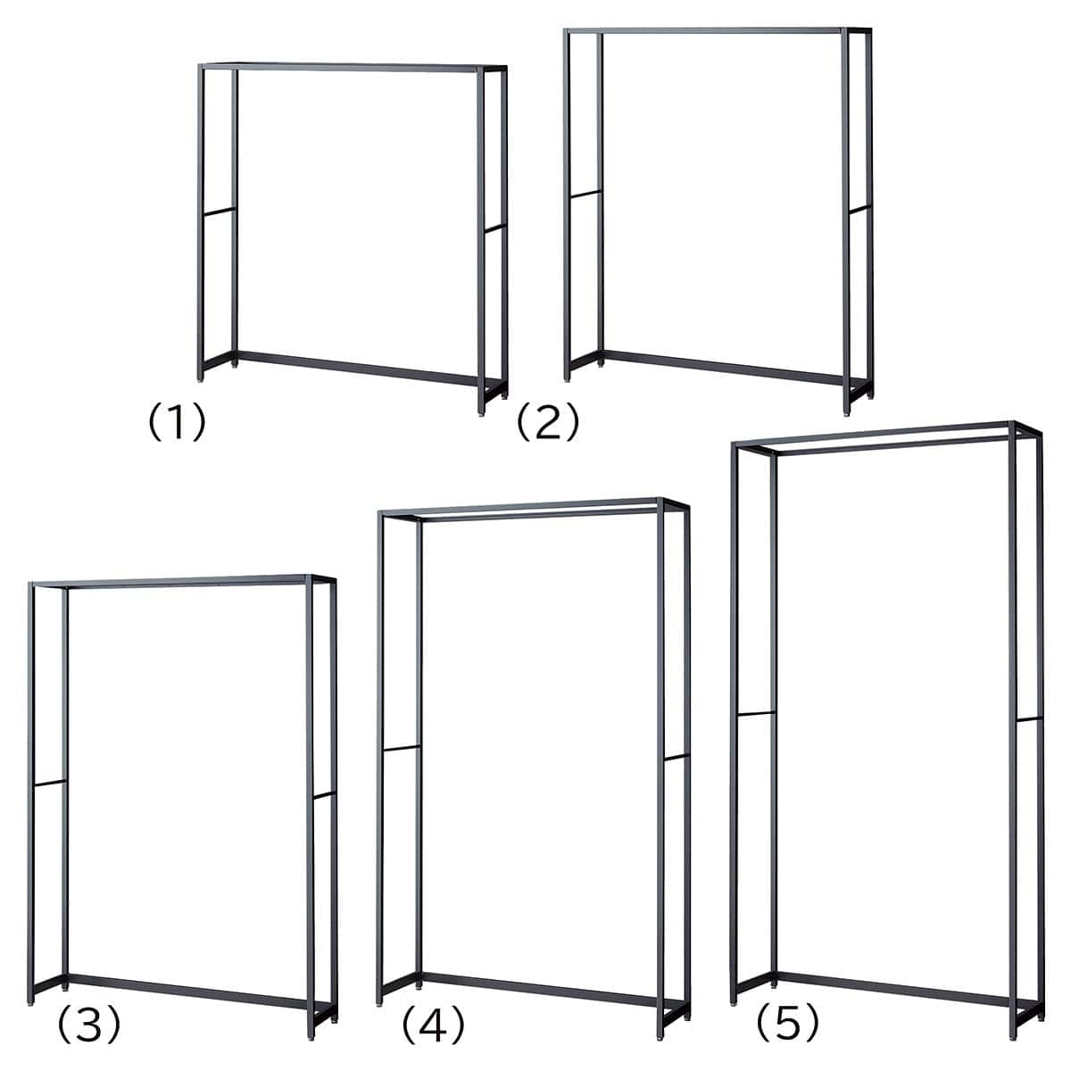 ラテラル・ロコ 幅120cm グレー 奥行35cm 本体〔ストエキオリジナル〕 高さ135cm