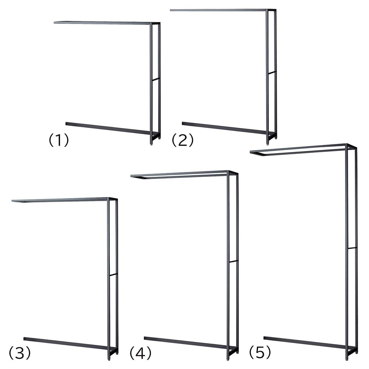 ラテラル・ロコ 幅120cm グレー 奥行35cm 連結〔ストエキオリジナル〕 高さ135cm