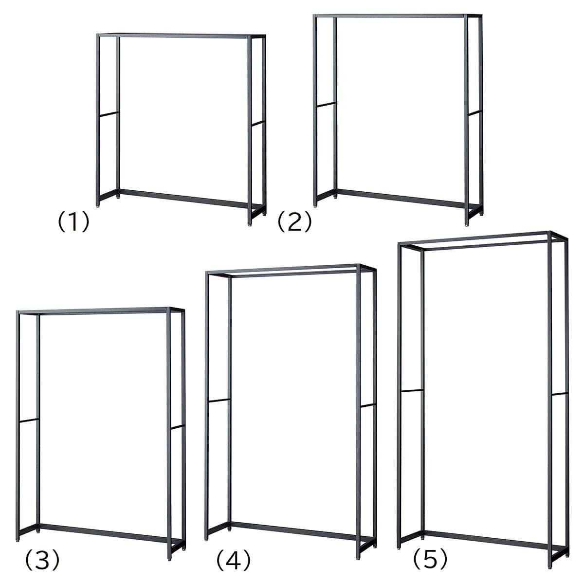 ラテラル・ロコ 幅120cm グレー 奥行40cm 本体〔ストエキオリジナル〕 高さ135cm
