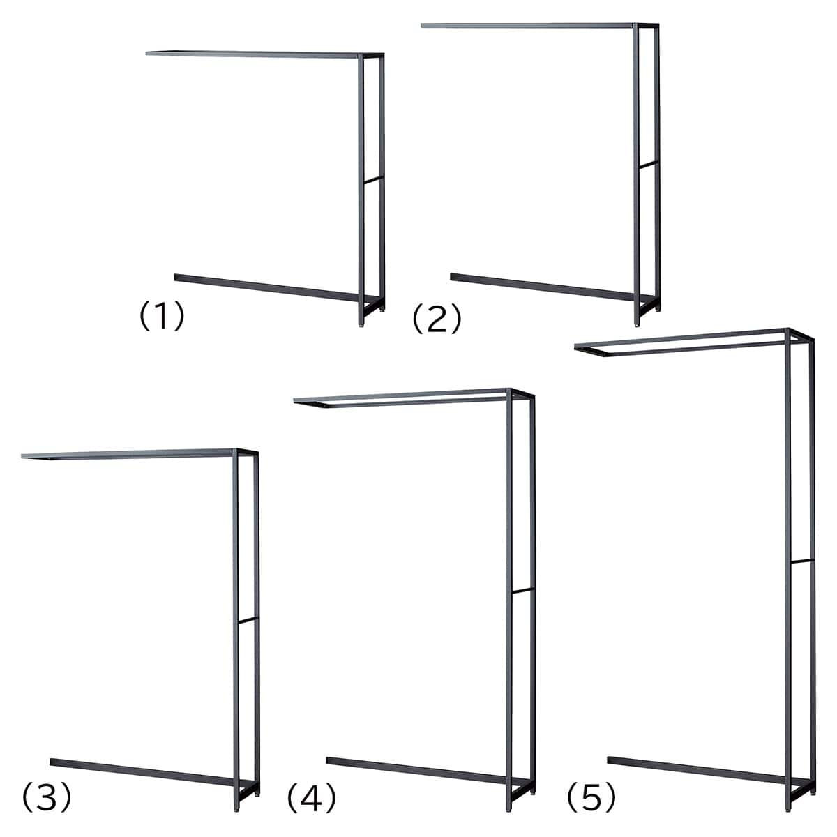 ラテラル・ロコ 幅120cm グレー 奥行40cm 連結〔ストエキオリジナル〕 高さ135cm