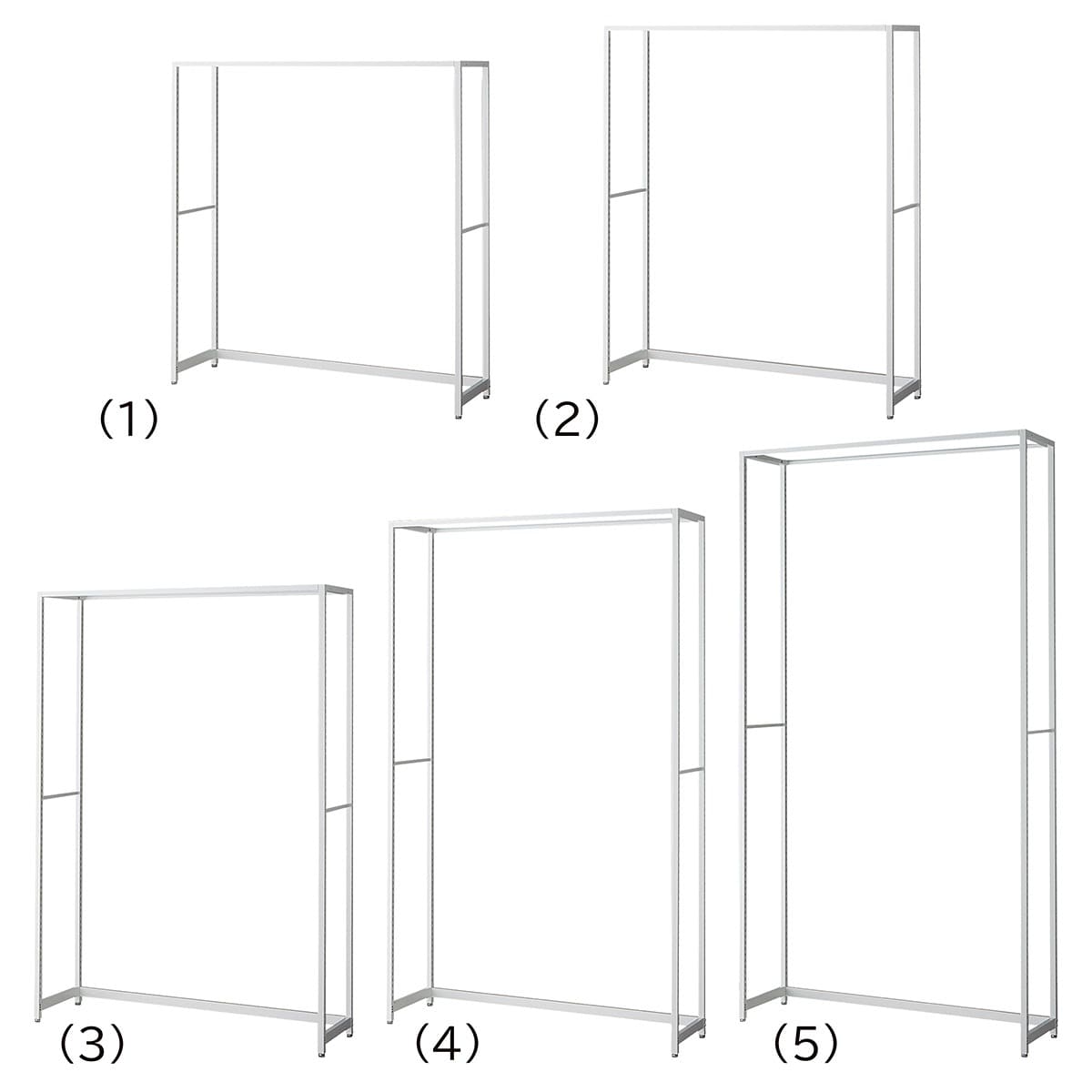 ラテラル・ロコ 幅120cm ホワイト 奥行35cm 本体〔ストエキオリジナル〕 高さ135cm