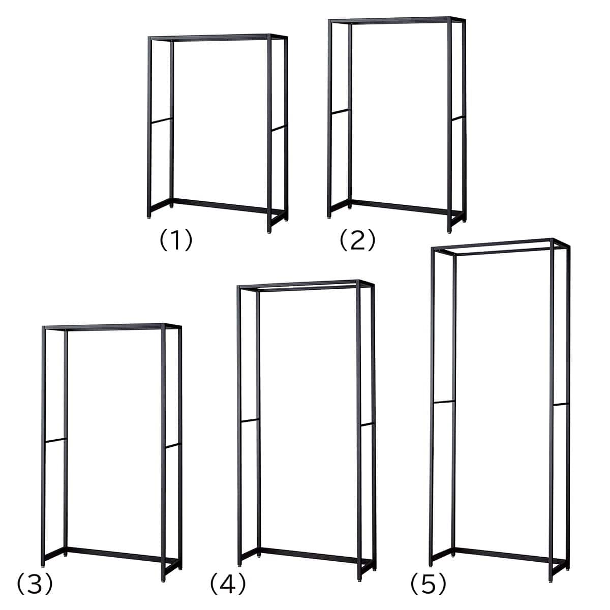 ラテラル・ロコ 幅90cm ブラック 奥行35cm 本体〔ストエキオリジナル〕 高さ135cm
