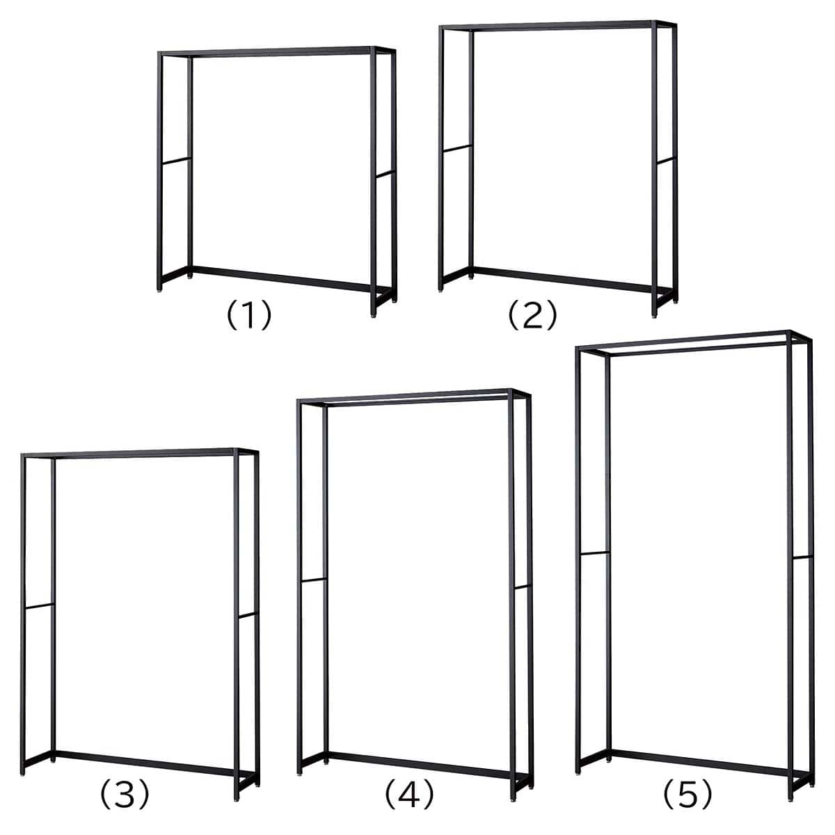 ラテラル・ロコ 幅120cm ブラック 奥行35cm 本体〔ストエキオリジナル〕 高さ135cm