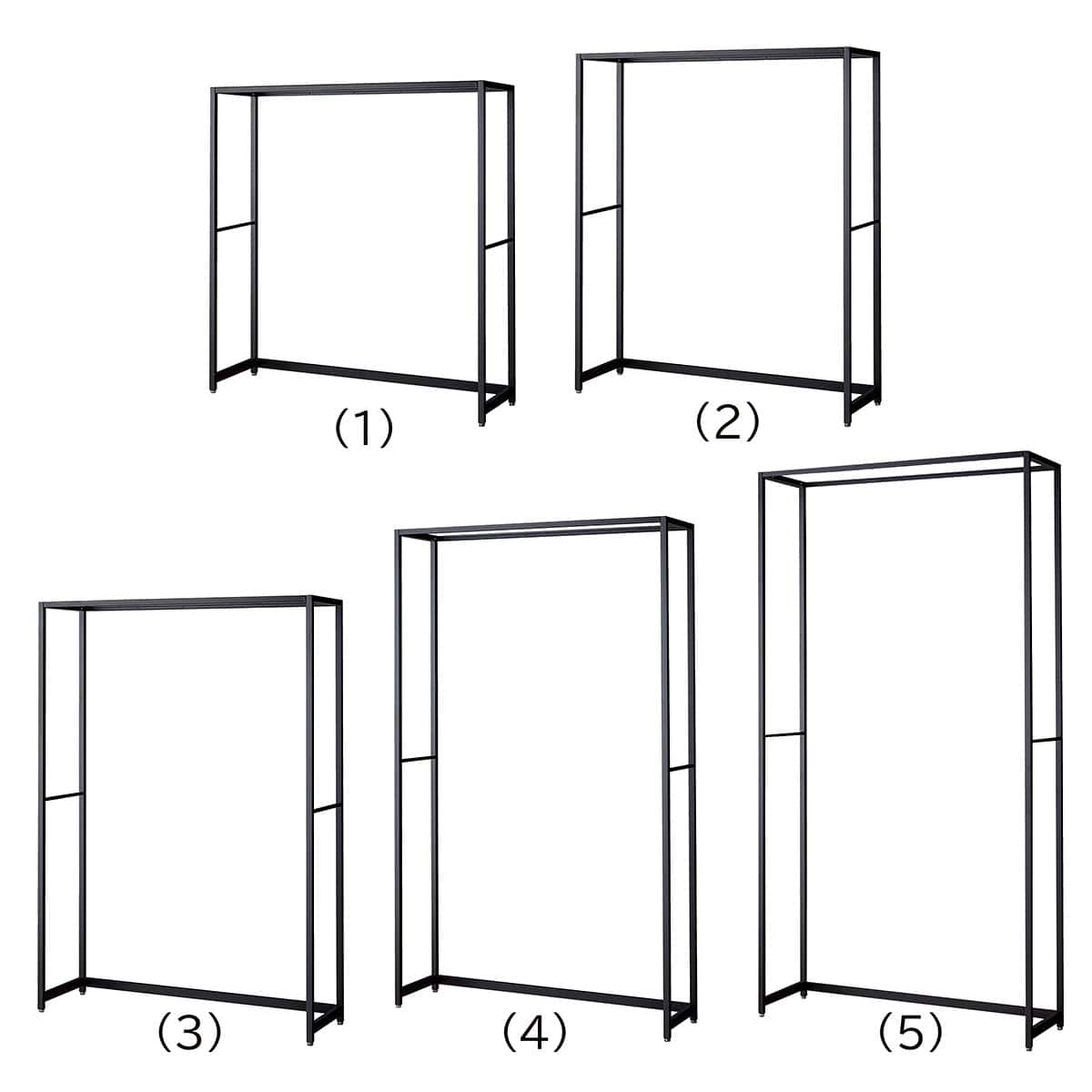 ラテラル・ロコ 幅120cm ブラック 奥行40cm 本体〔ストエキオリジナル〕 高さ135cm