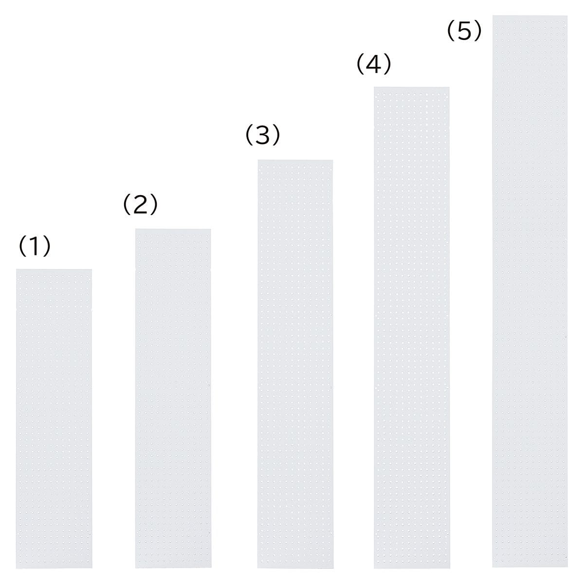 サイドパネル 奥行35cmタイプ 有孔あり ホワイト ラテラル・ロコ用〔ストエキオリジナル〕 高さ135cm