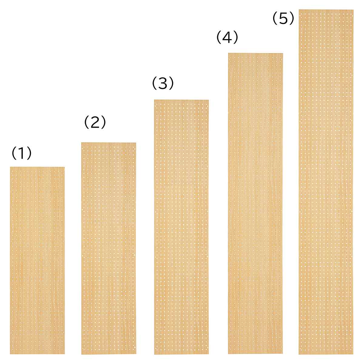 サイドパネル 奥行40cmタイプ 有孔あり エクリュ ラテラル・ロコ用〔ストエキオリジナル〕 高さ135cm