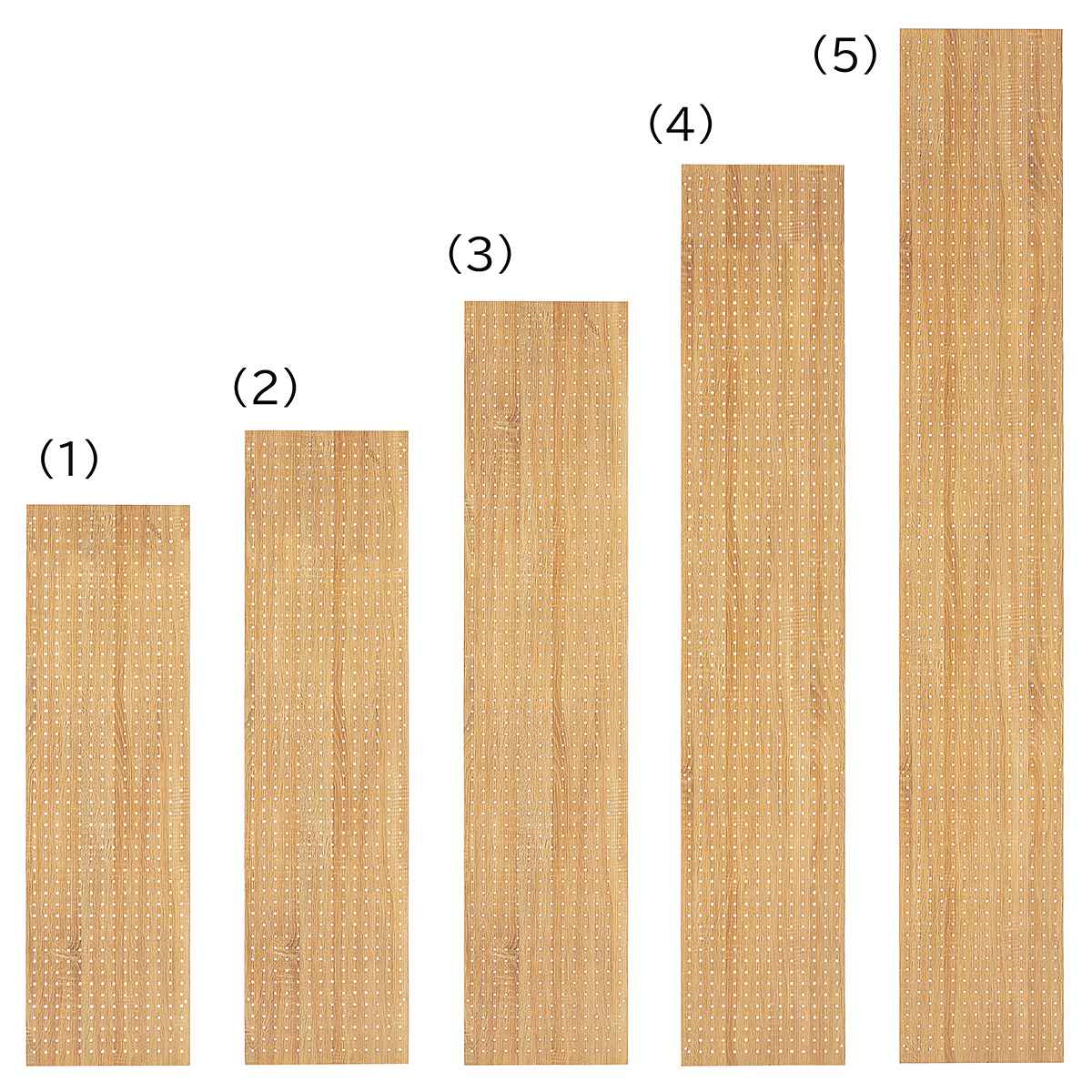 サイドパネル 奥行40cmタイプ 有孔あり ラスティック柄 ラテラル・ロコ用〔ストエキオリジナル〕 高さ135cm