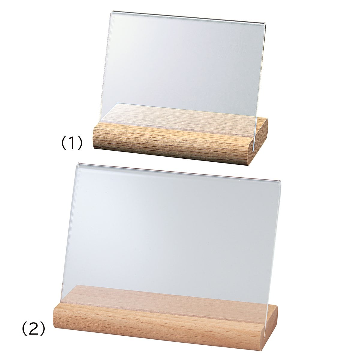木製L型カード立て 幅6.5×高さ4cm 木製L型カード立て 幅6.5×高さ4cm