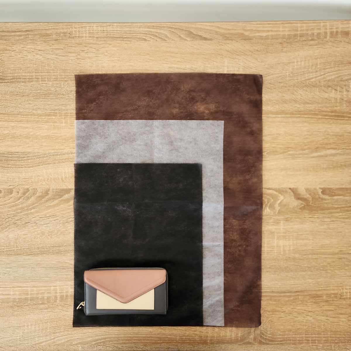 【100枚】不織布インナーバッグ 薄タイプ ブラック 幅30×高さ40cm 