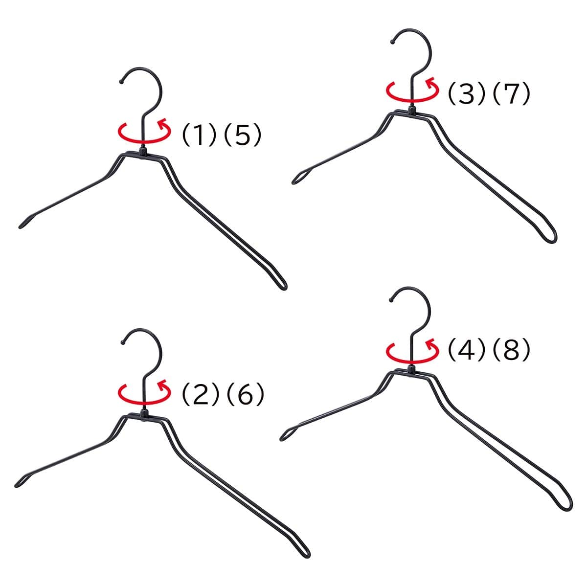 平型スチール製ハンガー ブラック〔ストエキオリジナル〕 平型 幅38cm