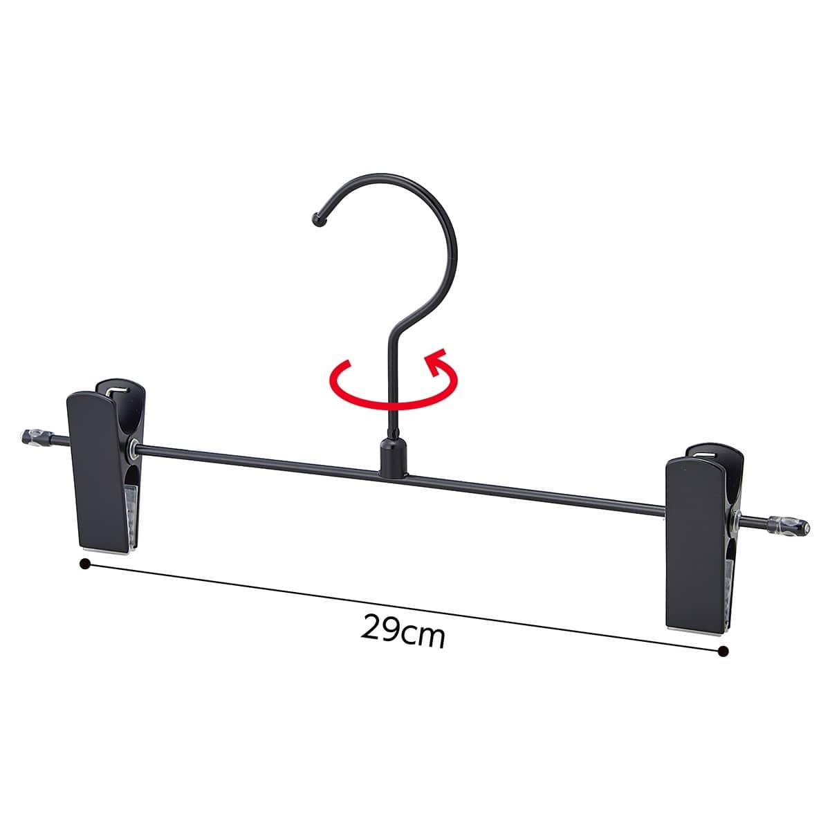 スチール製ボトムハンガー ブラック幅30cm〔ストエキオリジナル〕 幅30cm