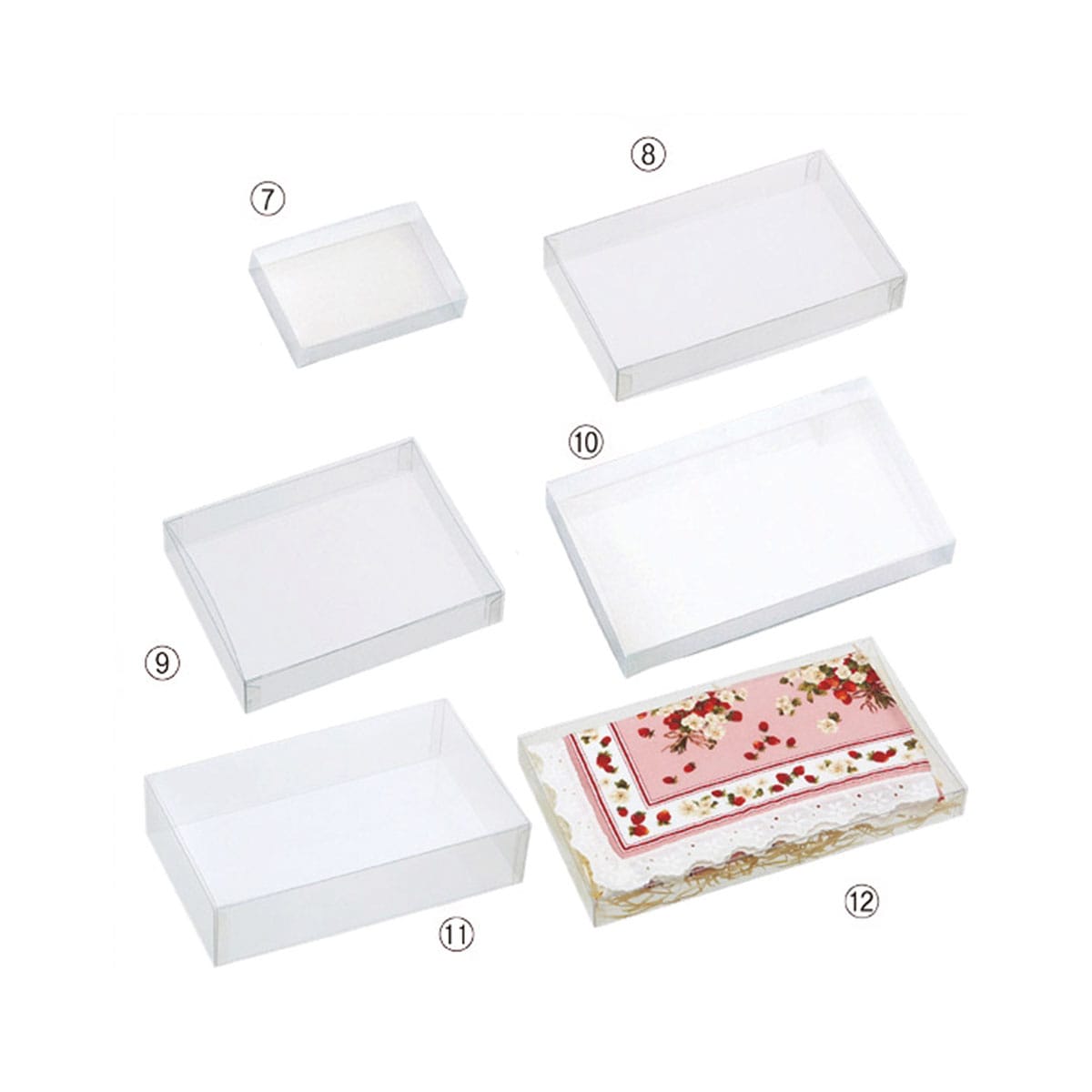 透明クリアボックス(かぶせ式) 直径7.8×3.5cm