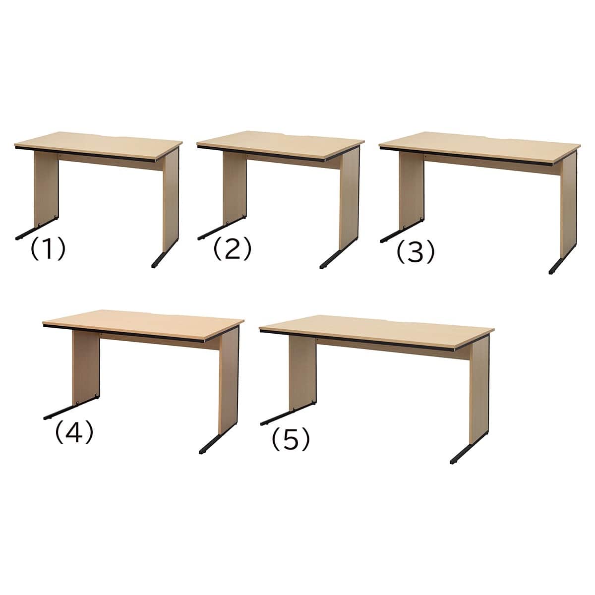 木製ワークデスク ナチュラル 幅100×奥行60cm