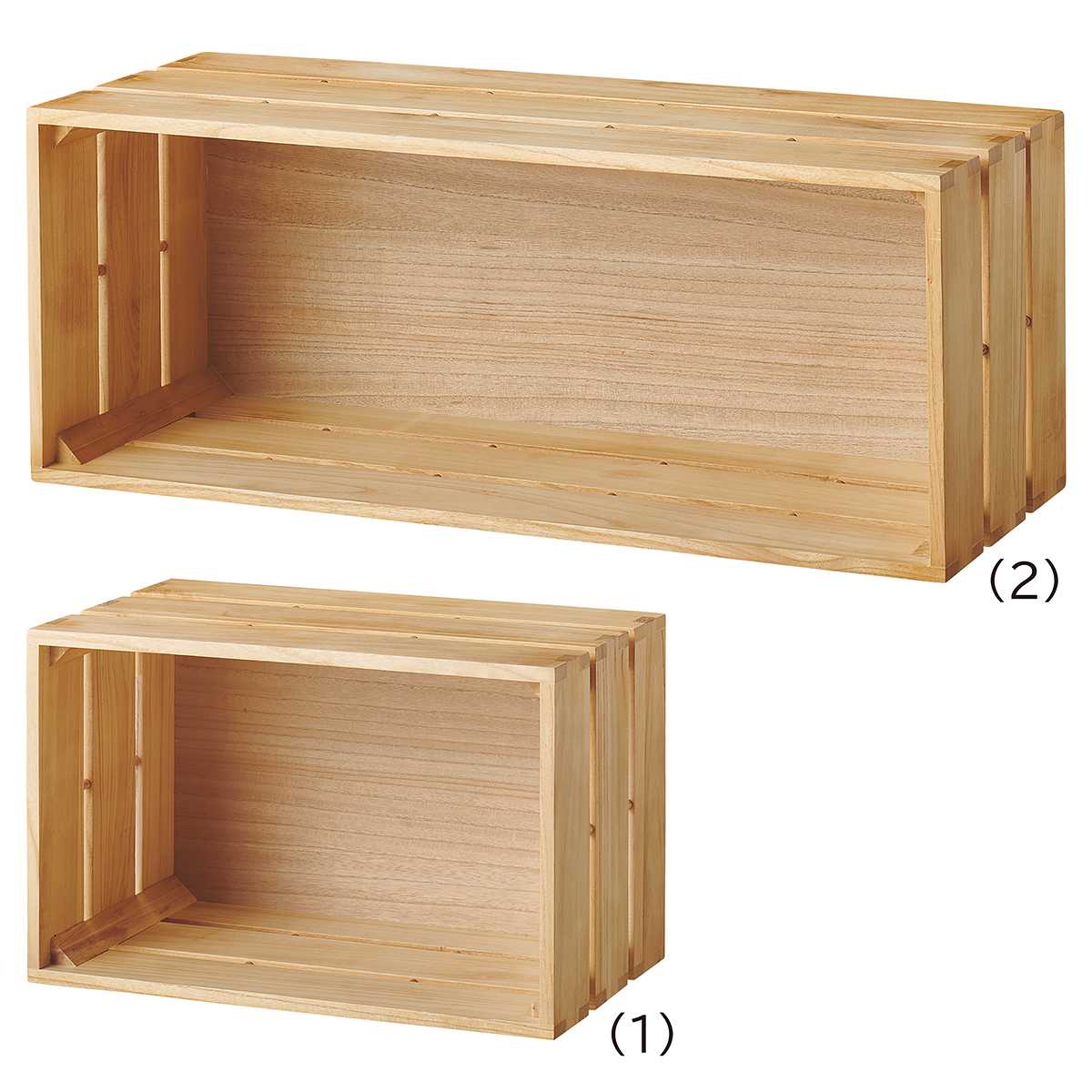 tumiki ボックス 背板パネルタイプ ナチュラル〔ストエキオリジナル〕 幅60cm用