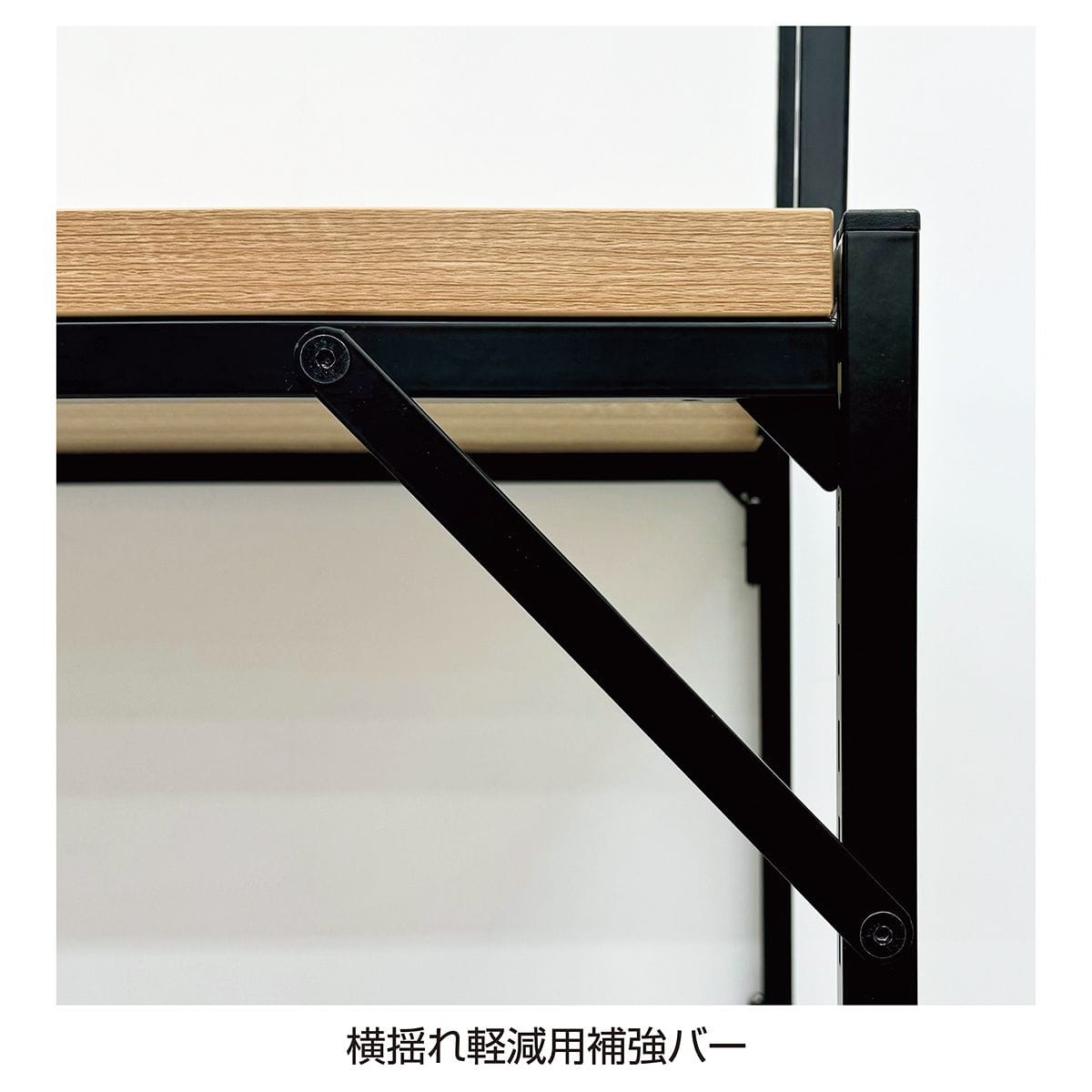 幅120×奥行60cm ブラック 通常キャスター 新型ハコマルシェワゴン 本体 〔ストエキオリジナル〕 ラスティック柄天板