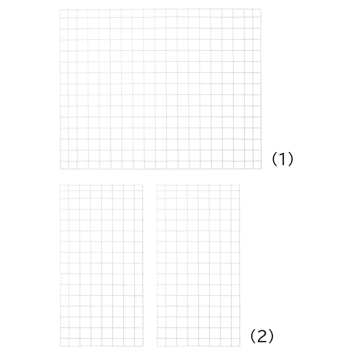 幅90×奥行45cm ホワイト用下部用ネット 新型ハコマルシェワゴン〔ストエキオリジナル〕 前板
