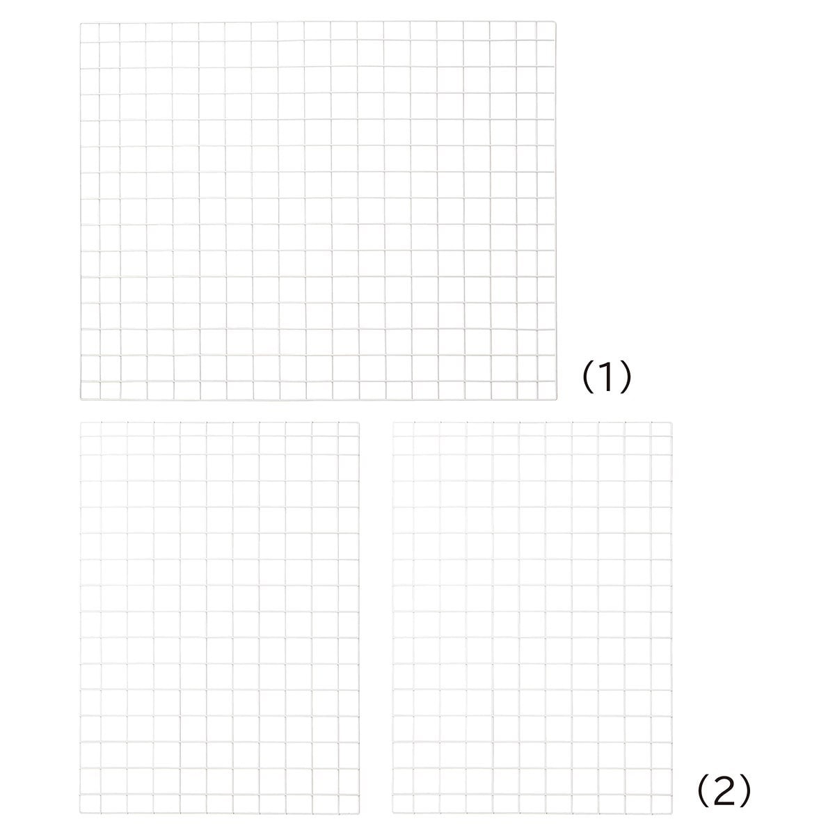 幅90×奥行60cm ホワイト用下部用ネット 新型ハコマルシェワゴン〔ストエキオリジナル〕 前板