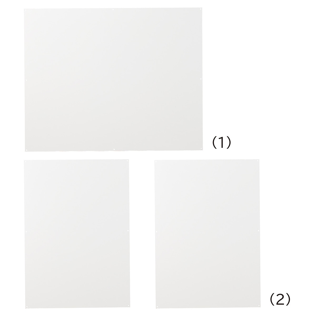  幅90×奥行60cm 幕板パネルホワイト新型ハコマルシェワゴン〔ストエキオリジナル〕 前板