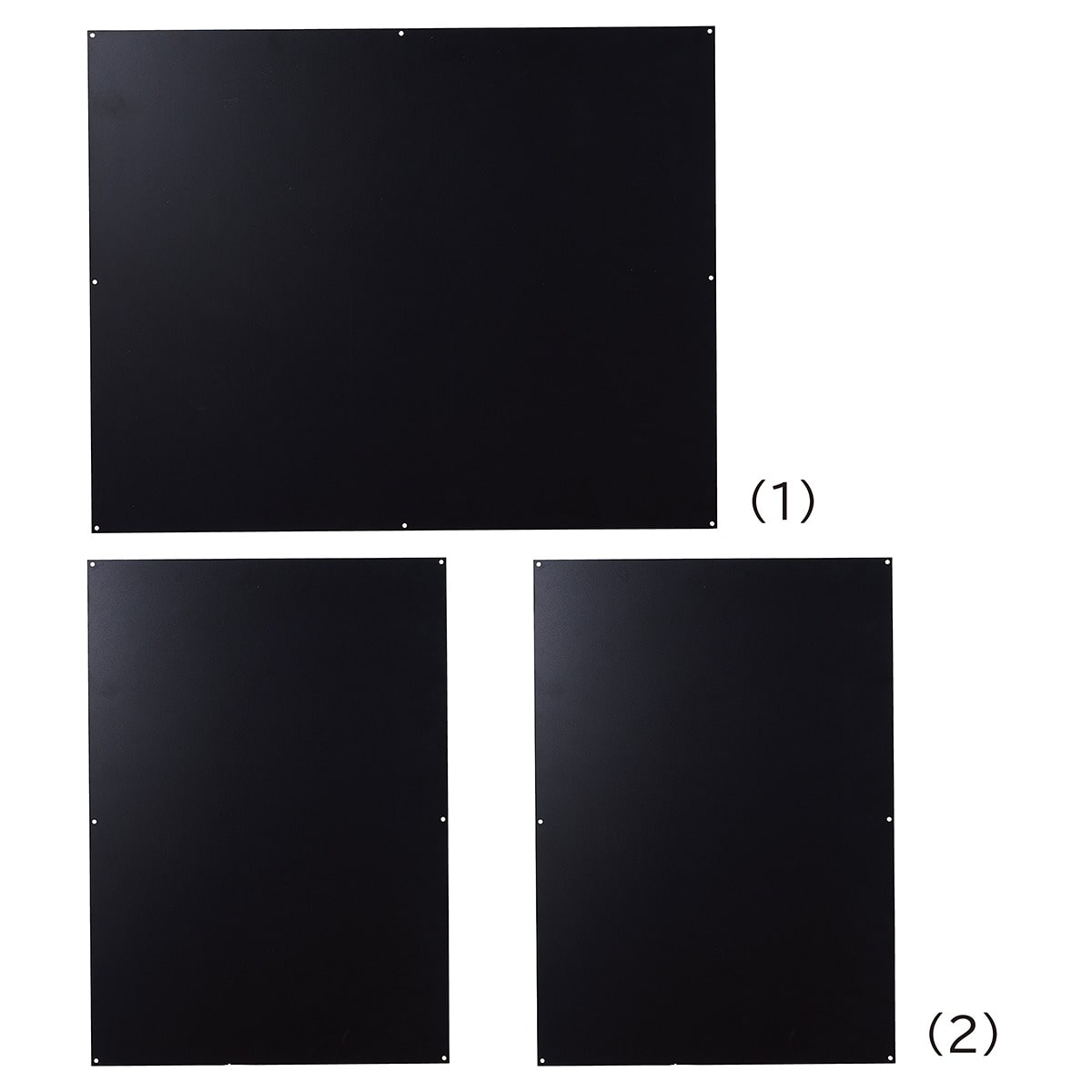 幅90×奥行60cm 幕板パネル ブラック 新型ハコマルシェワゴン〔ストエキオリジナル〕 前板