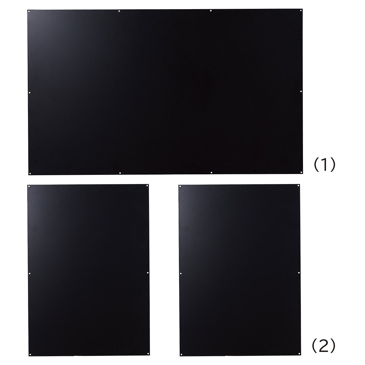 幅120×奥行60cm 幕板パネル ブラック 新型ハコマルシェワゴン〔ストエキオリジナル〕 前板