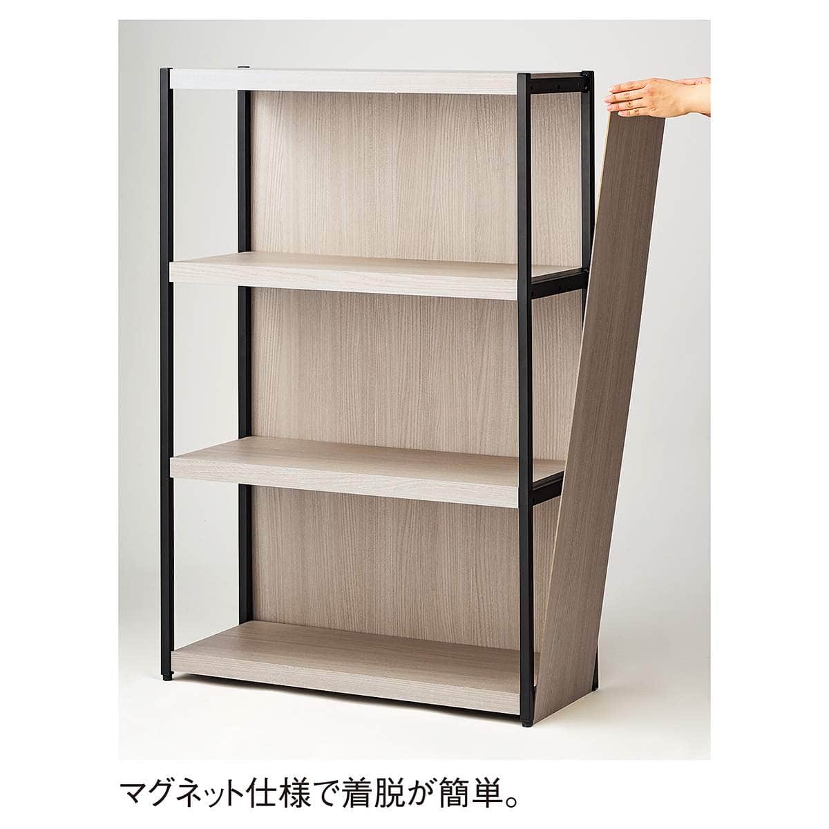 間仕切ラック用パネル バックパネル〔ストエキオリジナル〕 3段用