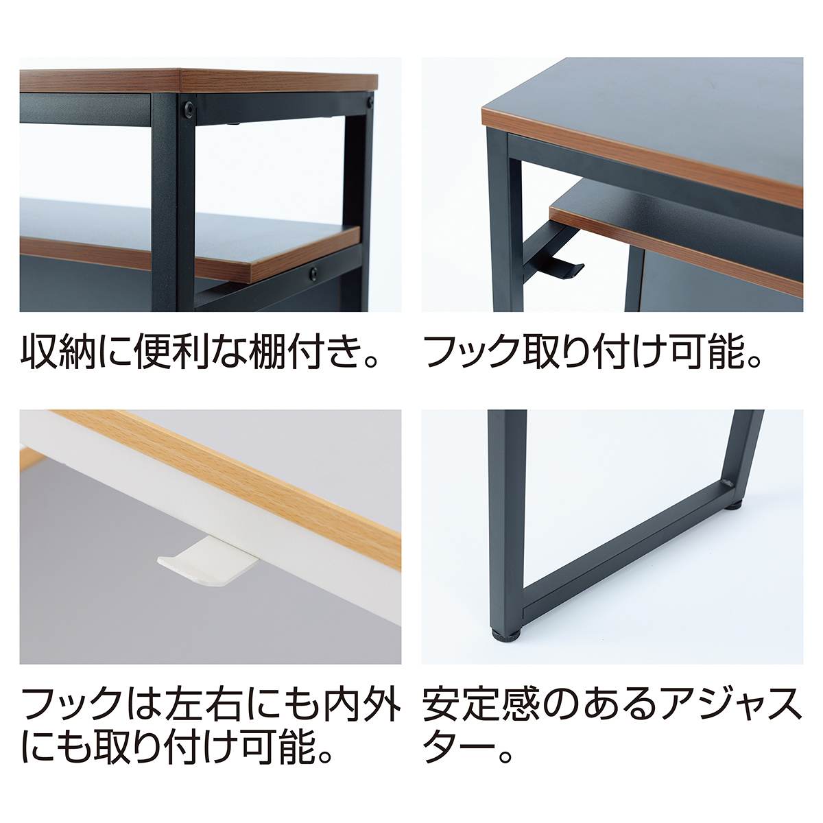 シリウス カウンターデスク ダークグレー W120cm