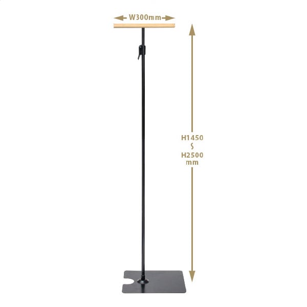 モクペタフロアスタンド片面 白木